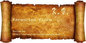 Keresztes Viola névjegykártya